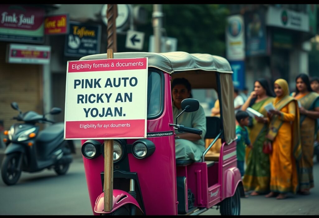 पिंक रिक्षा योजना: Pink Auto Rickshaw Yojana GR Arj Documents, Eligibility form